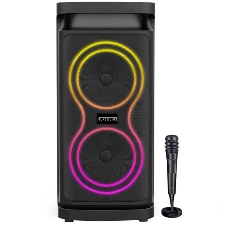 TORRE DE SONIDO BLACKLINE PARTY BOOM 2X4 + MICRÓFONO BKLTORRE2X4