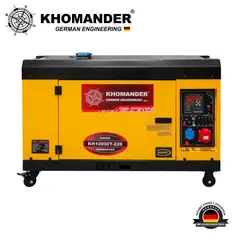 KHOMANDER - GENERADOR DIESEL ENCAPSULADO 7.0 KW TRIFASICO 220V - KHOMANDER