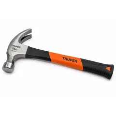 Truper - Truper Martillo de uña 16 oz mango fibra de vidrio profesional