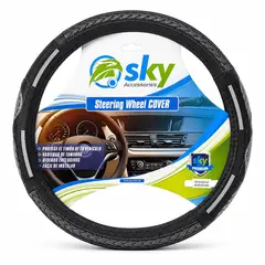 OEM - Forro Cubre  Volante Deportivo Universal Gris