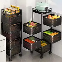 GENERICO - Organizador de Verduras y alimentos 5 Niveles Modelo Cuadrado