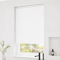 GENERICO - Cortina Roller Black Out  Premium 100% PVC 1.60 x 1.60 Blanco DHS DECO