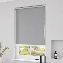 GENERICO - Cortina Roller Black Out 180 x 180 Gris DHS DECO Premium 100% PVC