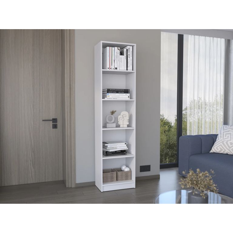 Estante Biblioteca Home-E 5 Niveles Blanco