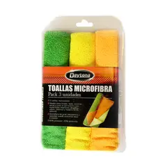 DAYTONA - Pack 3 toallas microfibra 40x40 Daytona