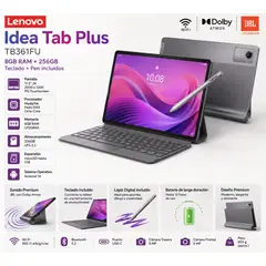 LENOVO - Tablet Lenovo Idea Tab Plus TB361FU 11.5″ 2K 8GB RAM 256GB