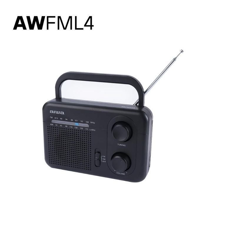 Radio Analógico Aiwa AWFML4 AMFM de 3 con sonido potente