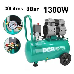 DCA - Compresora 30L Oil-Free 1300W 2850MIN 8BAR 78LMIN DCA - AQE130030L