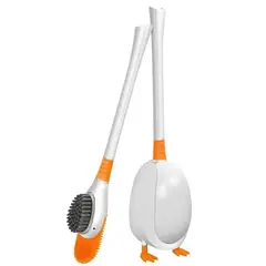 GENERICO - Cepillo para Inodoro con Base de Almacenamiento y Cabezal Flexible