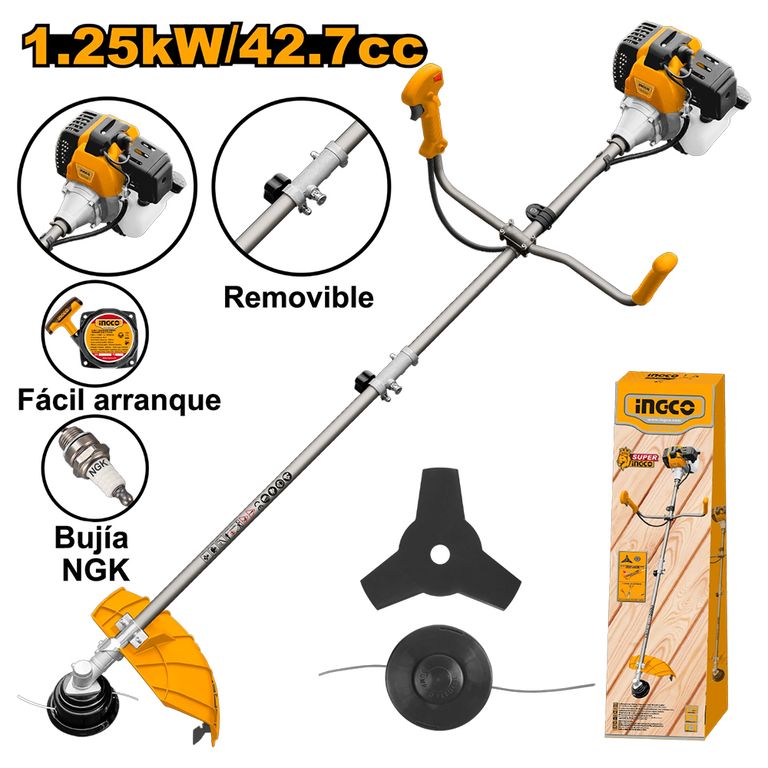 DESBROZADORA A GASOLINA INGCO 2T 42.7 CC 2HP GBC5434421
