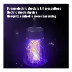 GENERICO - LAMPARA ANTI MOSCAS MOSQUITOS RECARGABLE CON SHOCK ELECTRICO