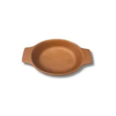 ACHALLAY ARTESANIA DE BARRO - Plato Barco de Barro 18 cm