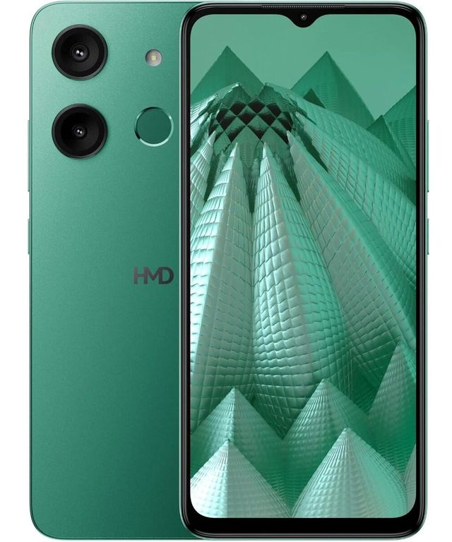 Celular HMD Aura 128GB ROM 4GB RAM - Batería 5000mAh - Android 13 - Dual SIM - Verde