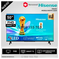 Hisense - Televisor Hisense 50 QLED Smart TV FHD 50Q4SV - Modelo Nuevo