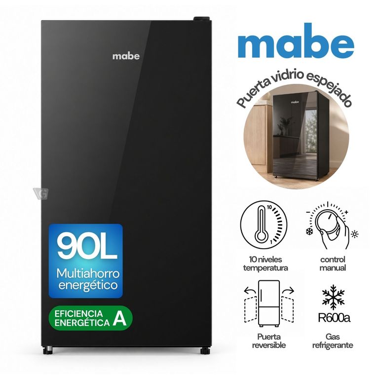 Frigobar de 90 L Negro Mabe - RMF04PV1