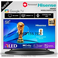 Hisense - Televisor Hisense 58 Pulg QLED UHD 4K 58Q6QV - Modelo Nuevo