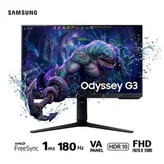 SAMSUNG - Monitor Gamer Samsung Odyssey G3 24 Pulgadas FHD 180Hz 1ms