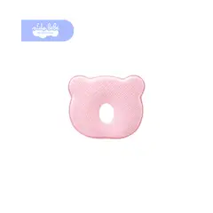 Baby - Almohada Antiplagiocefalia Osito Rosa para Bebé