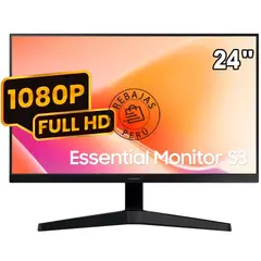 SAMSUNG - Monitor Samsung 24 S3 Essential Va 100hz 5ms Fhd Hdmi