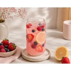 GENERICO - 4 VASOS DE VIDRIO ESTILO NORDICO 550ML