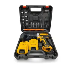 OEM - Taladro Atornillador Inalámbrico Kit Con 2 Baterías Y Accesorios