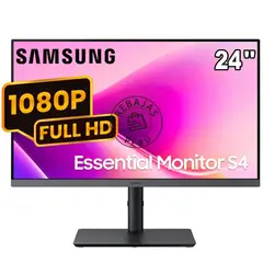 SAMSUNG - Monitor Samsung 24 Plano Fhd Ips Pivot Black LS24F430UALXPE