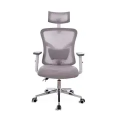 GENERICO - Silla de Escritorio Ergonómica Draco Pro Gris con Blanco