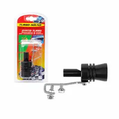 JET - Simulador Tubo De Escape XL Negro 11cm Universal