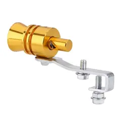 JET - Simulador Tubo De Escape XL Dorado 11cm Universal