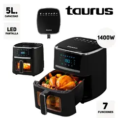 Taurus - Nueva Freidora de Aire Taurus Silver Fryer 5L 1400W