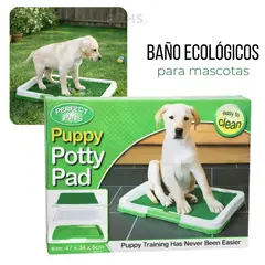 ROHS - Baño Ecológico Para Perros Con Césped Sanitario Reutilizable Y Bandeja Antiderrame