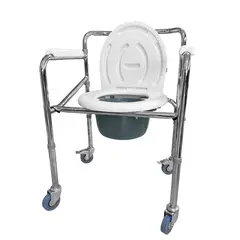 GENERICO - SILLA SANITARIA- INODORO CON RUEDAS