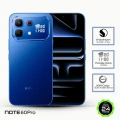 INFINIX - Infinix Note 60 Pro 5G, 8Gb de Ram - 256Gb, Color Azul