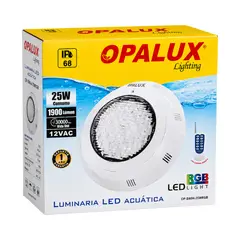 OPALUX - Luminaria Lampara LED Acuatica 25W Opalux Para Piscina RGB