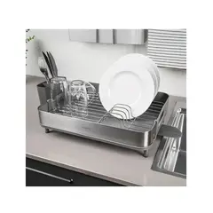 TRAMONTINA - Organizador escurridor de platos de Acero Inoxidable Tramontina PLURALE