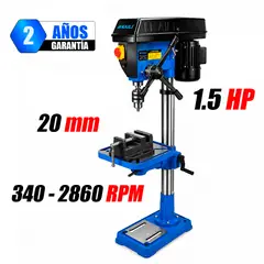 KAILI - Taladro de Columna Perforadora Industrial Kaili KL840 25mm 1.5HP con Láser Guía y Luz LED