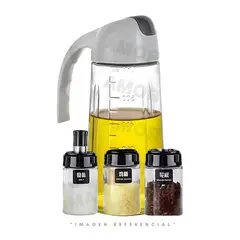 GENERICO - SET DOSIFICADOR DE ACEITE Y FRASCOS PARA ESPECIAS