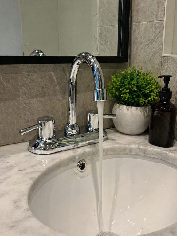 MEZCLADORA ALTA DE LAVATORIO 4 PARA MUEBLE