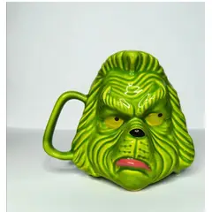 GENERICO - TAZA 3D DEL GRINCH NAVIDEÑA  COLECCIONABLE PARA REGALO
