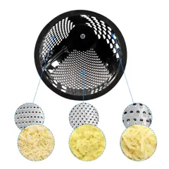 INSPIRA - Rallador Acero Inoxidable con Mango de Madera