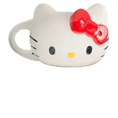GENERICO - TAZA 3D DE KITTY LAZO  ROJO  COLECCIONABLE PARA REGALO