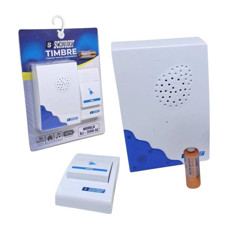 TIMBRE INALAMBRICO INTELIGENTE CON SONIDO SCHUBERT COLOR BLANCO