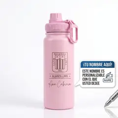 LITTLE BRU ACCESORIOS EXCLUSIVOS - Termo Tomatodo Alianza Lima Personalizado 700 Ml Rosa