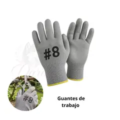 GUANTE - Guantes De Trabajo Gris Talla 8   x 12pares