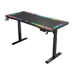 NACIONAL - OXIN Y109 Escritorio Gamer Ajustable Luces RGB