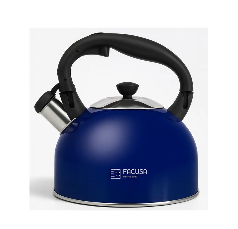 Tetera Facusa de 3 litros Azul con Silbador