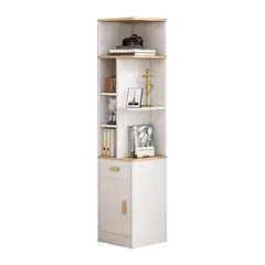 DIBA MUEBLES - Estante Librero Esquinero Blanco Gema  DIBA Muebles