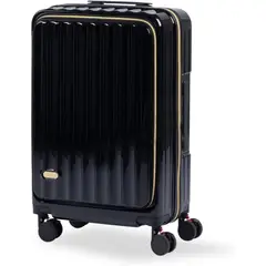 GENERICO - Maleta de Viaje Carry-On de Mano Cabinera Compartimiento Laptop USB Apertura Frontal - Negro