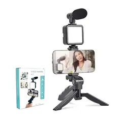 PREMIUM - KIT SET DE GRABACIÓN Luz Led MicrófonoTrípode MOD Ay-49