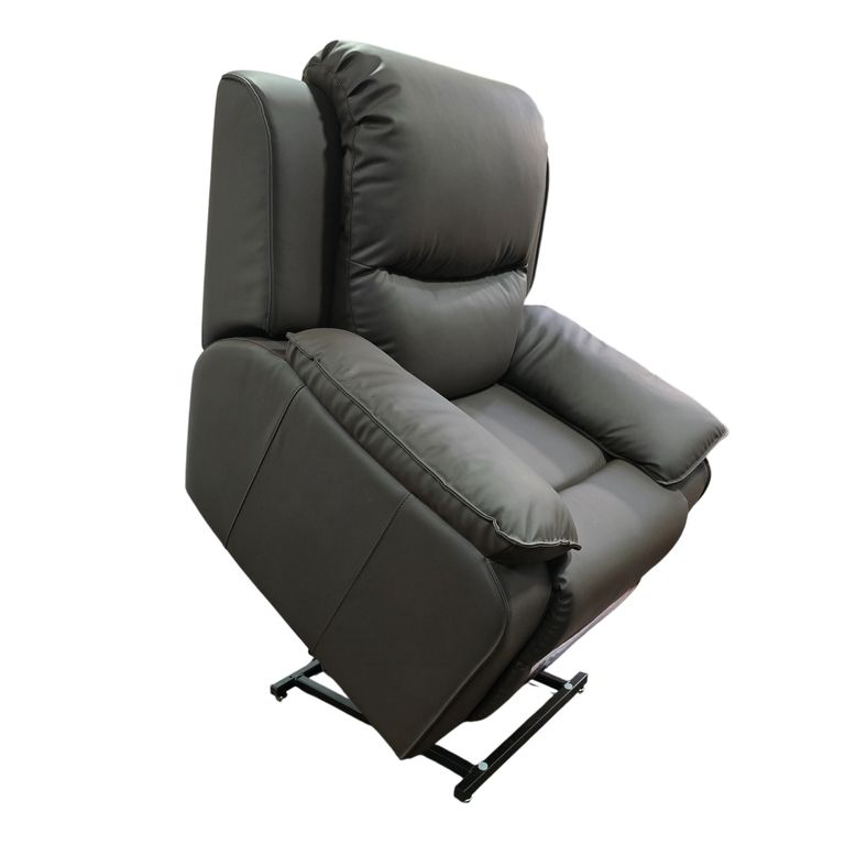 Sillon Berger Reclinable Con Elevador Electrico y Masajeador - Marron